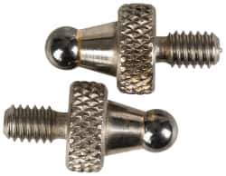 NES - #4-48, 1/8" Ball Diam, Carbide Ball Contact Point - 1/4" Contact Point Length - Eagle Tool & Supply