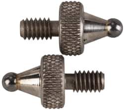 NES - #4-48, 3/32" Ball Diam, Carbide Ball Contact Point - 1/4" Contact Point Length - Eagle Tool & Supply