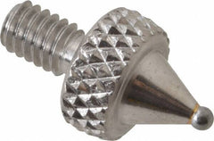 NES - #4-48, 3/64" Ball Diam, Carbide Ball Contact Point - 1/4" Contact Point Length - Eagle Tool & Supply