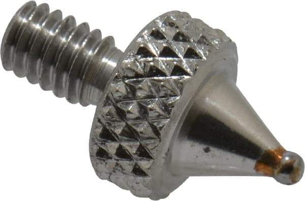 Value Collection - Carbide, Ball Test Indicator Contact Point - 1/4" Contact Point Length, Use with IPD Gages - Eagle Tool & Supply