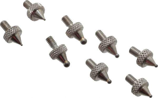 Value Collection - Carbide, Ball Test Indicator Contact Point - 1/4" Contact Point Length, Use with IPD Gages - Eagle Tool & Supply