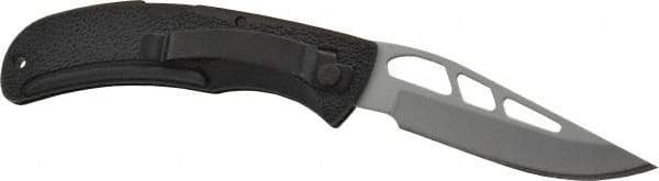 Gerber - 3-1/2" Blade, 8" OAL, Straight Pocket Knife - 4-1/2" Closed Length - Eagle Tool & Supply