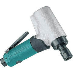 Dynabrade - 1/4" Collet, Angle Handle, Air Angle Die Grinder - 18,000 RPM, Front Exhaust, 27.99 CFM, 0.5 hp, 90 psi, 1/4 NPT Inlet - Eagle Tool & Supply