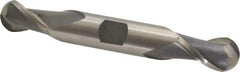 Interstate - 5/8" Diam, 1-1/8" LOC, 2 Flute High Speed Steel Ball End Mill - Uncoated, Double End, 4-1/2" OAL, 5/8" Shank Diam, Spiral Flute - Eagle Tool & Supply