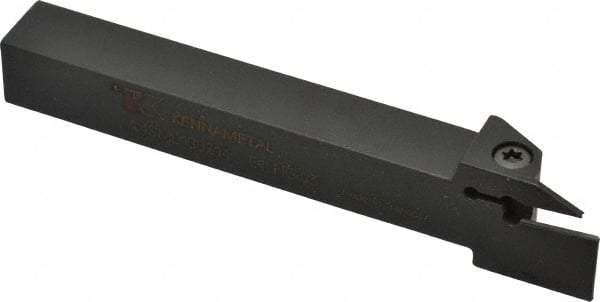Kennametal - External Thread, 0.55" Max Depth of Cut, 0.079" Min Groove Width, 5" OAL, Left Hand Indexable Grooving Cutoff Toolholder - 5/8" Shank Height x 5/8" Shank Width, A4..02.. Insert Style, A4SM Toolholder Style, Series A4 - Eagle Tool & Supply