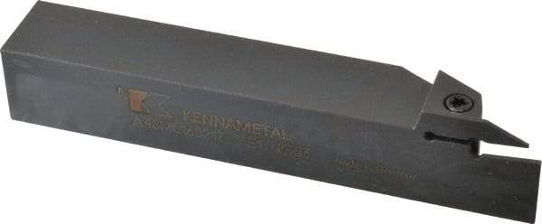 Kennametal - External Thread, 0.067" Max Depth of Cut, 0.079" Min Groove Width, 6" OAL, Left Hand Indexable Grooving Cutoff Toolholder - 1" Shank Height x 1" Shank Width, A4..02.. Insert Style, A4SM Toolholder Style, Series A4 - Eagle Tool & Supply