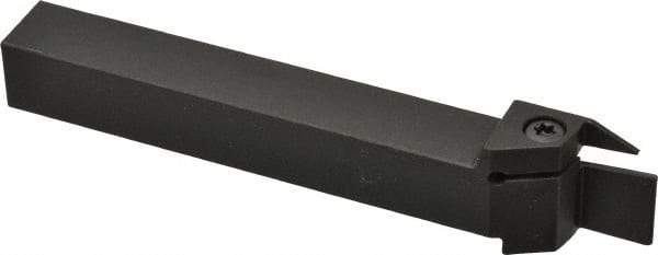 Kennametal - External Thread, 0.55" Max Depth of Cut, 0.079" Min Groove Width, 5" OAL, Right Hand Indexable Grooving Cutoff Toolholder - 5/8" Shank Height x 5/8" Shank Width, A4..02.. Insert Style, A4SM Toolholder Style, Series A4 - Eagle Tool & Supply