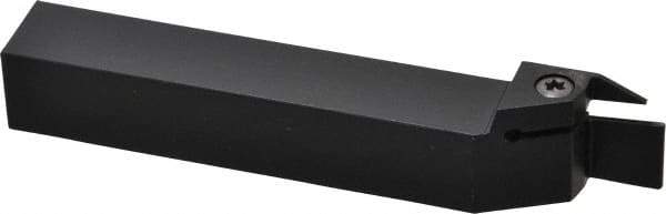 Kennametal - External Thread, 0.55" Max Depth of Cut, 0.079" Min Groove Width, 5" OAL, Right Hand Indexable Grooving Cutoff Toolholder - 3/4" Shank Height x 3/4" Shank Width, A4..02.. Insert Style, A4SM Toolholder Style, Series A4 - Eagle Tool & Supply