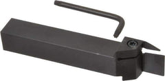 Kennametal - External Thread, 0.67" Max Depth of Cut, 0.079" Min Groove Width, 5" OAL, Right Hand Indexable Grooving Cutoff Toolholder - 3/4" Shank Height x 3/4" Shank Width, A4..02.. Insert Style, A4SM Toolholder Style, Series A4 - Eagle Tool & Supply