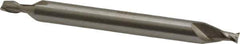 Interstate - 7/64", 5/32" LOC, 3/16" Shank Diam, 2" OAL, 2 Flute, High Speed Steel Square End Mill - Double End, Uncoated, Spiral Flute, 30° Helix, Centercutting, Right Hand Cut, Right Hand Flute - Eagle Tool & Supply