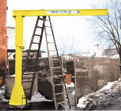 Value Collection - 250 Lb Load Capacity, Steel Jib Crane - Pillar Base Jib - Eagle Tool & Supply