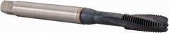 Emuge - 1/4-28 UNF 3 Flute 3B Modified Bottoming Spiral Flute Tap - High Speed Steel, TiCN Finish, Right Hand Flute, Right Hand Thread - Eagle Tool & Supply