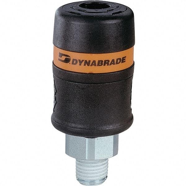 Dynabrade - Male NPT Pneumatic Hose Coupler - 1/4" Body Diam - Eagle Tool & Supply
