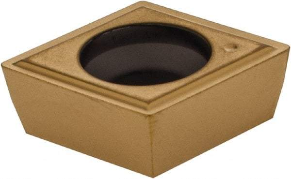 Kennametal - CPGM32.51 Grade KT315 Cermet Turning Insert - TiN/TiCN/TiN Finish, 80° Diamond, 3/8" Inscr Circle, 5/32" Thick, 1/64" Corner Radius - Eagle Tool & Supply