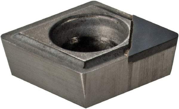 Kennametal - CPGW21.51 E Grade KD1405 Polycrystalline Diamond (PCD) Turning Insert - 80° Diamond, 1/4" Inscr Circle, 3/32" Thick, 1/64" Corner Radius - Eagle Tool & Supply