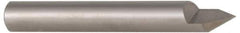 Accupro - 60° Incl Angle, 5/16" Shank Diam, 2" OAL, 5/16" Cut Diam, Conical Engraving Cutter - 3/8" LOC, 1 Flute, Right Hand Cut, Micrograin Solid Carbide, Uncoated - Eagle Tool & Supply