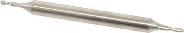 Made in USA - 1/16" Diam, 3/16" LOC, 2 Flute Cobalt Ball End Mill - Double End, 2-1/4" OAL, 3/16" Shank Diam - Eagle Tool & Supply