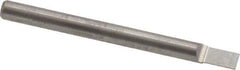 Accupro - 1/8" Shank Diam, 1-1/2" OAL, 1/8" Cut Diam, Square Engraving Cutter - 3/16" LOC, 1/8" Tip Diam, 1 Flute, Right Hand Cut, Micrograin Solid Carbide, Uncoated - Eagle Tool & Supply