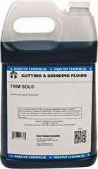 Master Fluid Solutions - Trim SOL, 1 Gal Bottle Cutting & Grinding Fluid - Water Soluble, For Grinding, Turning - Eagle Tool & Supply