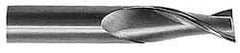 Hertel - 7/16", 5/8" LOC, 7/16" Shank Diam, 2-1/2" OAL, 2 Flute, Solid Carbide Square End Mill - Single End, AlTiN Finish, 30° Helix, Centercutting, Right Hand Cut - Eagle Tool & Supply