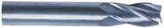 M.A. Ford - 0.2362", 13mm LOC, 6mm Shank Diam, 51mm OAL, 3 Flute, Solid Carbide Square End Mill - Single End, TiAlN Finish, Spiral Flute, 30° Helix, Centercutting, Right Hand Cut, Right Hand Flute, Series 169 - Eagle Tool & Supply