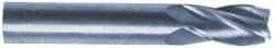 M.A. Ford - 3/8", 5/8" LOC, 3/8" Shank Diam, 2" OAL, 3 Flute, Solid Carbide Square End Mill - Single End, TiN Finish, Spiral Flute, 30° Helix, Centercutting, Right Hand Cut, Right Hand Flute, Series 169 - Eagle Tool & Supply