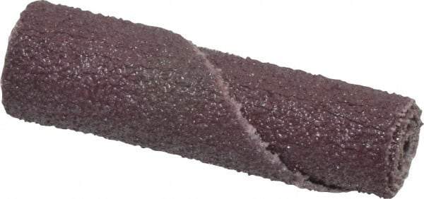 Standard Abrasives - 3/4" Max Roll Diam x 1-1/2" OAL, 60 Grit Aluminum Oxide Straight Cartridge Roll - 1/4" Pilot Hole Diam, Medium Grade - Eagle Tool & Supply