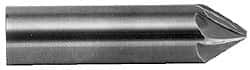 Made in USA - 1/2" Shank Diam, 9 Flute 60° Solid Carbide Countersink - Eagle Tool & Supply