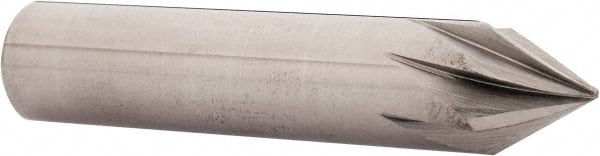 Made in USA - 7/16" Shank Diam, 7 Flute 60° Solid Carbide Countersink - Eagle Tool & Supply