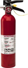 Kidde - 2.6 Lb, 1-A:10-B:C Rated, Dry Chemical Fire Extinguisher - 3-1/4" Diam x 15" High, 100 psi, 15' Discharge in 12 sec, Rechargeable, Seamless Aluminum Cylinder - Eagle Tool & Supply