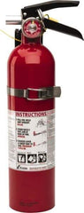 Kidde - 2.6 Lb, 1-A:10-B:C Rated, Dry Chemical Fire Extinguisher - 3-1/4" Diam x 15" High, 100 psi, 15' Discharge in 12 sec, Rechargeable, Seamless Aluminum Cylinder - Eagle Tool & Supply