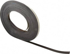 Mag-Mate - 100' Long x 1/2" Wide x 1/32" Thick Flexible Magnetic Strip - 4 Lb Max Pull Force, 2 Linear Ft/Lb Magnetic Pull Force, Adhesive Back - Eagle Tool & Supply