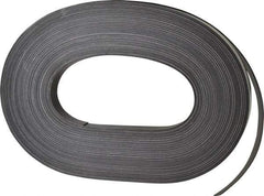 Mag-Mate - 100' Long x 3/4" Wide x 1/32" Thick Flexible Magnetic Strip - 6 Lb Max Pull Force, 3 Linear Ft/Lb Magnetic Pull Force, Adhesive Back - Eagle Tool & Supply