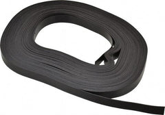 Mag-Mate - 100' Long x 1/2" Wide x 1/32" Thick Flexible Magnetic Strip - 4 Lb Max Pull Force, 2 Linear Ft/Lb Magnetic Pull Force, Plain Back - Eagle Tool & Supply