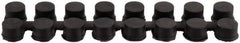 Wearwell - 9" Long x 2-3/16" Wide x 7/8" Thick, Anti-Fatigue Modular Matting Connector - Black, For Dry & Wet Areas, Series 477 - Eagle Tool & Supply