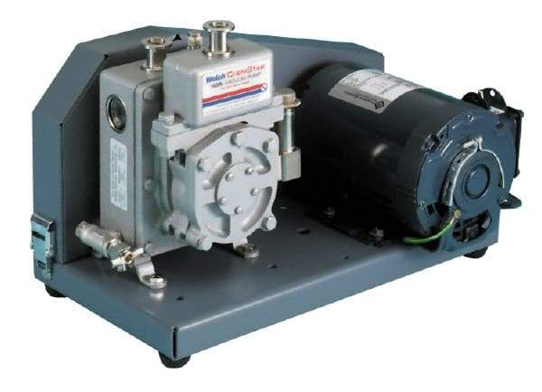 Welch Vacuum - 1/3 hp Rotary Vane Vaccum Pump - 115 Volts, 0.9 CFM, 18" Long x 9" Wide x 13" High - Eagle Tool & Supply