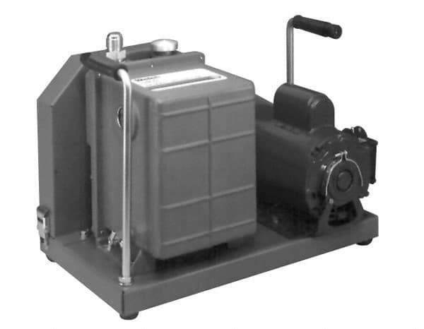 Welch Vacuum - 1 hp Rotary Vane Vaccum Pump - 115/230 Volts, 10.6 CFM, 20" Long x 14.1" Wide x 15.4" High - Eagle Tool & Supply