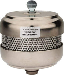 Welch Vacuum - Standard Open Exhaust Filter - For Use with 1402, 1376, 8920 & 8925, 5" Diam x 6-1/4" High - Eagle Tool & Supply