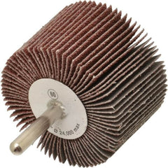 CGW Abrasives - 2-1/2" Diam x 1-1/2" Face Width, Medium Aluminum Oxide Coated Mounted Flap Wheel - Eagle Tool & Supply