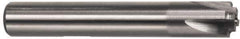 Interstate - 17/32" Radius, 1-1/2" Mill Diam, 4 Flute High Speed Steel Corner Rounding End Mill - Single End, TiN Finish, 3-7/8" OAL, 3/4" Shank Diam - Eagle Tool & Supply