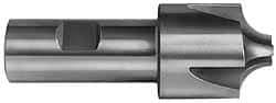 Hertel - 1/32" Radius, 3/8" Mill Diam, 4 Flute Cobalt Corner Rounding End Mill - Single End, TiN Finish, 2-1/2" OAL, 3/8" Shank Diam - Eagle Tool & Supply