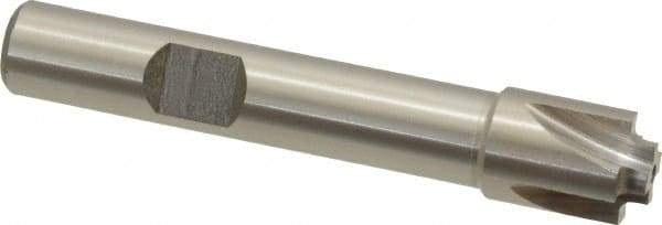 Interstate - 3/64" Radius, 7/16" Mill Diam, 4 Flute High Speed Steel Corner Rounding End Mill - Single End, Uncoated, 2-1/2" OAL, 3/8" Shank Diam - Eagle Tool & Supply