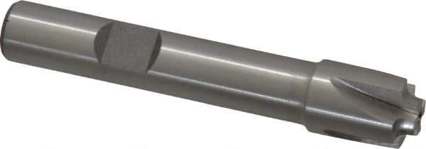 Interstate - 1/16" Radius, 7/16" Mill Diam, 4 Flute High Speed Steel Corner Rounding End Mill - Single End, Uncoated, 2-1/2" OAL, 3/8" Shank Diam - Eagle Tool & Supply