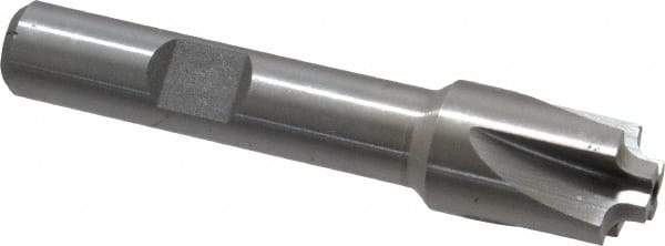 Interstate - 5/64" Radius, 1/2" Mill Diam, 4 Flute High Speed Steel Corner Rounding End Mill - Single End, Uncoated, 2-1/2" OAL, 3/8" Shank Diam - Eagle Tool & Supply
