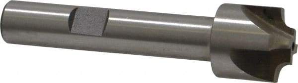 Interstate - 7/64" Radius, 5/8" Mill Diam, 4 Flute High Speed Steel Corner Rounding End Mill - Single End, Uncoated, 2-1/2" OAL, 3/8" Shank Diam - Eagle Tool & Supply