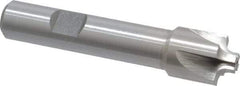 Interstate - 1/8" Radius, 5/8" Mill Diam, 4 Flute High Speed Steel Corner Rounding End Mill - Single End, Uncoated, 3" OAL, 1/2" Shank Diam - Eagle Tool & Supply