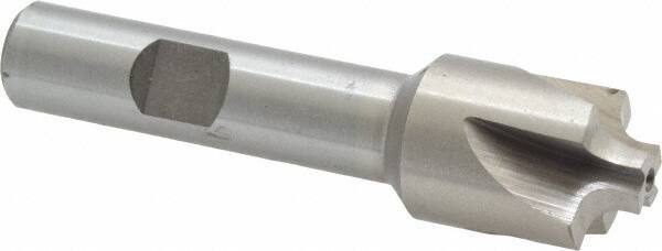 Interstate - 9/64" Radius, 3/4" Mill Diam, 4 Flute High Speed Steel Corner Rounding End Mill - Single End, Uncoated, 3" OAL, 1/2" Shank Diam - Eagle Tool & Supply