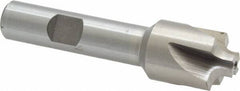 Interstate - 9/64" Radius, 3/4" Mill Diam, 4 Flute High Speed Steel Corner Rounding End Mill - Single End, Uncoated, 3" OAL, 1/2" Shank Diam - Eagle Tool & Supply