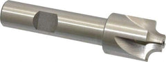 Interstate - 11/64" Radius, 3/4" Mill Diam, 4 Flute High Speed Steel Corner Rounding End Mill - Single End, Uncoated, 3" OAL, 1/2" Shank Diam - Eagle Tool & Supply
