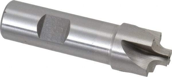 Interstate - 3/16" Radius, 7/8" Mill Diam, 4 Flute High Speed Steel Corner Rounding End Mill - Single End, Uncoated, 3-1/8" OAL, 3/4" Shank Diam - Eagle Tool & Supply
